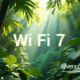 Wi-Fi 7. Router Wi-Fi 7 de última generación transmitiendo señal a múltiples dispositivos.