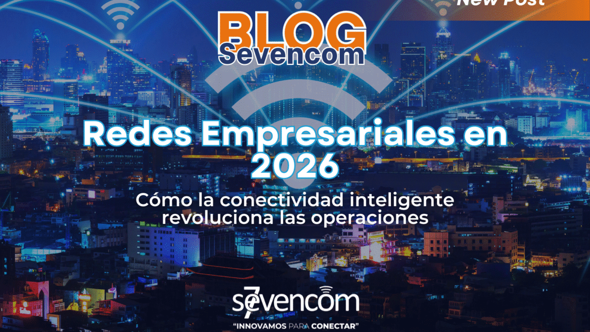 Redes empresariales en 2026: Ilustración de redes empresariales con WiFi 7 y SD-WAN en 2026