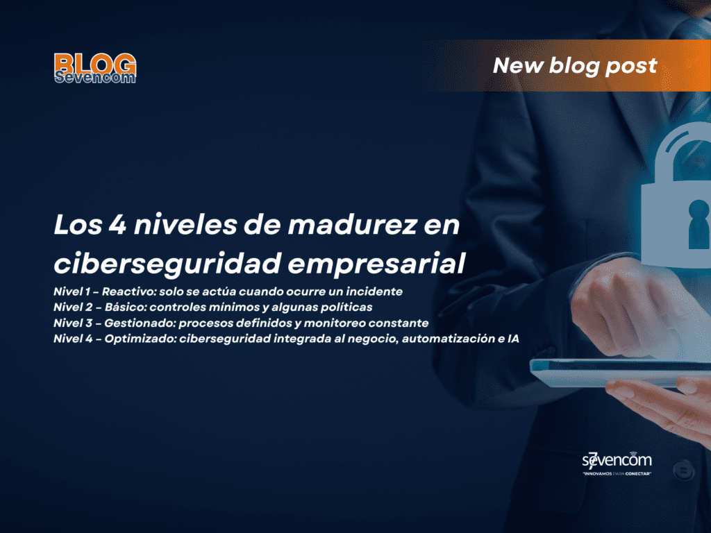 Los 4 niveles de madurez en ciberseguridad empresarial (modelo Sevencom adaptado al contexto colombiano)
